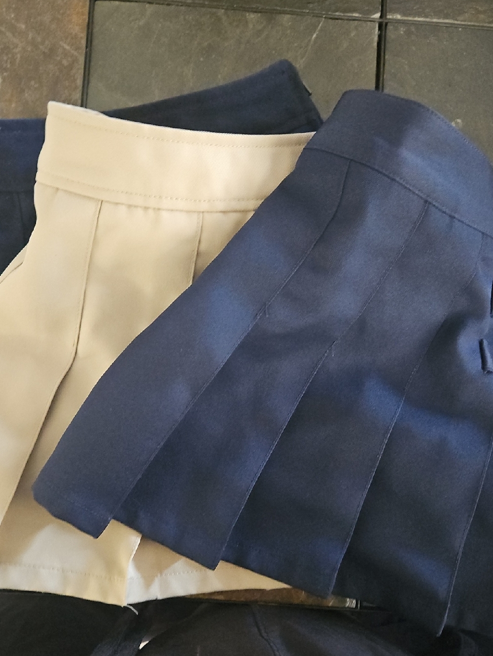Classic Kids' Cotton Shorts - Navy & Khaki